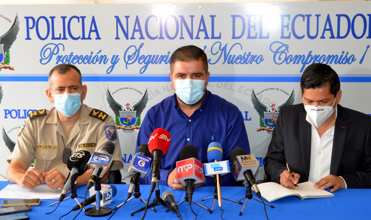 Autoridades provinciales y cantonales articulan acciones en pro de la seguridad de Puerto Bolívar.