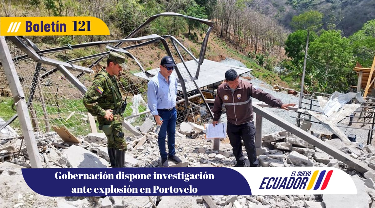 Gobernación dispone investigación ante explosión en Portovelo