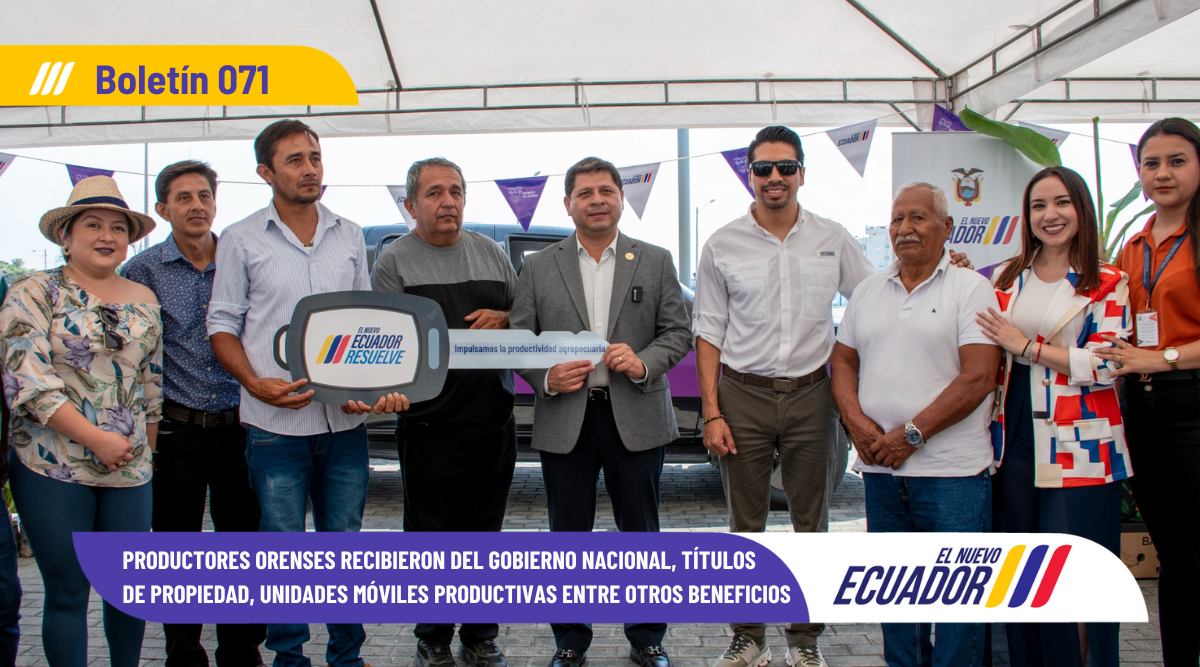 PRODUCTORES ORENSES RECIBIERON DEL GOBIERNO NACIONAL, TÍTULOS DE PROPIEDAD, UNIDADES MÓVILES PRODUCTIVAS ENTRE OTROS BENEFICIOS