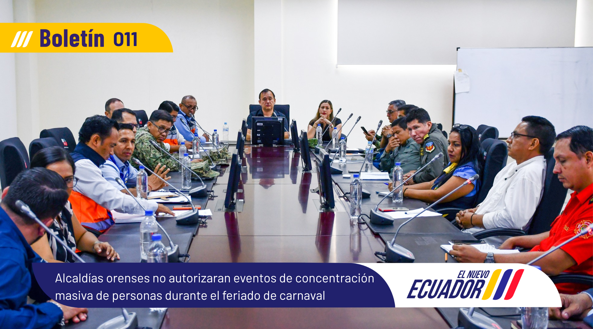 Alcaldías orenses no autorizaran eventos de concentración masiva de personas durante el feriado de carnaval