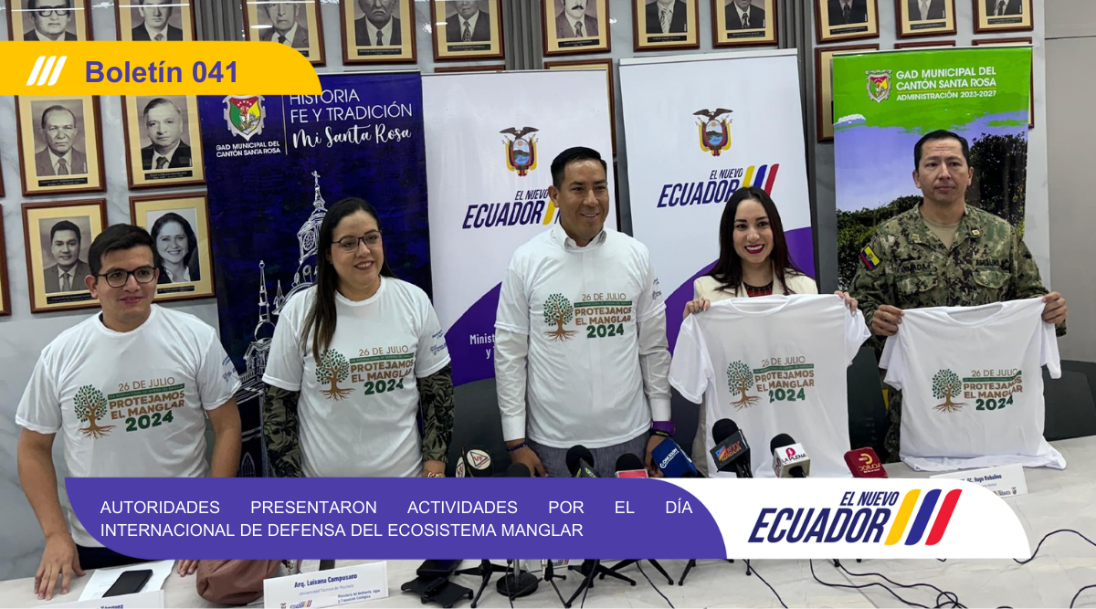 AUTORIDADES PRESENTARON ACTIVIDADES POR DÍA INTERNACIONAL DE DEFENSA DEL ECOSISTEMA MANGLAR