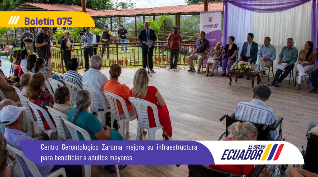 Centro Gerontológico Zaruma mejora su infraestructura para beneficiar a adultos mayores