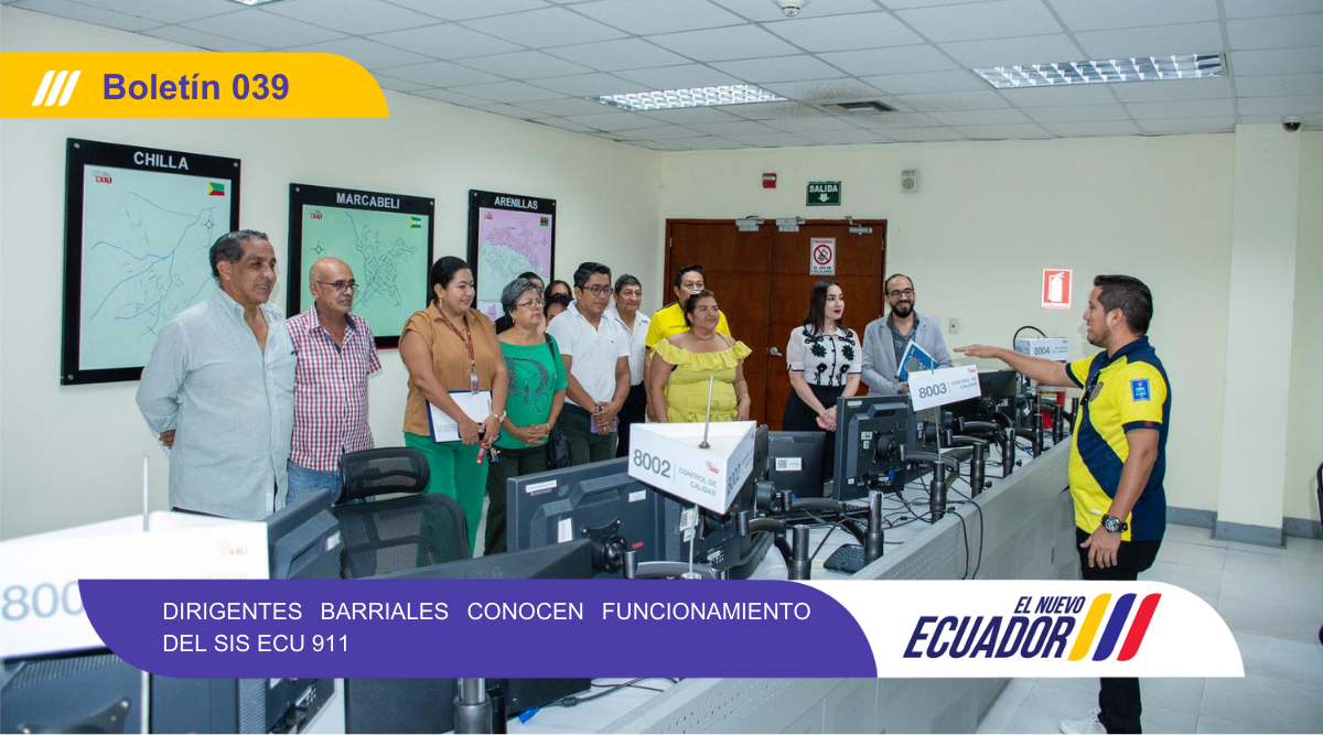 DIRIGENTES BARRIALES CONOCEN FUNCIONAMIENTO DEL SIS ECU 911