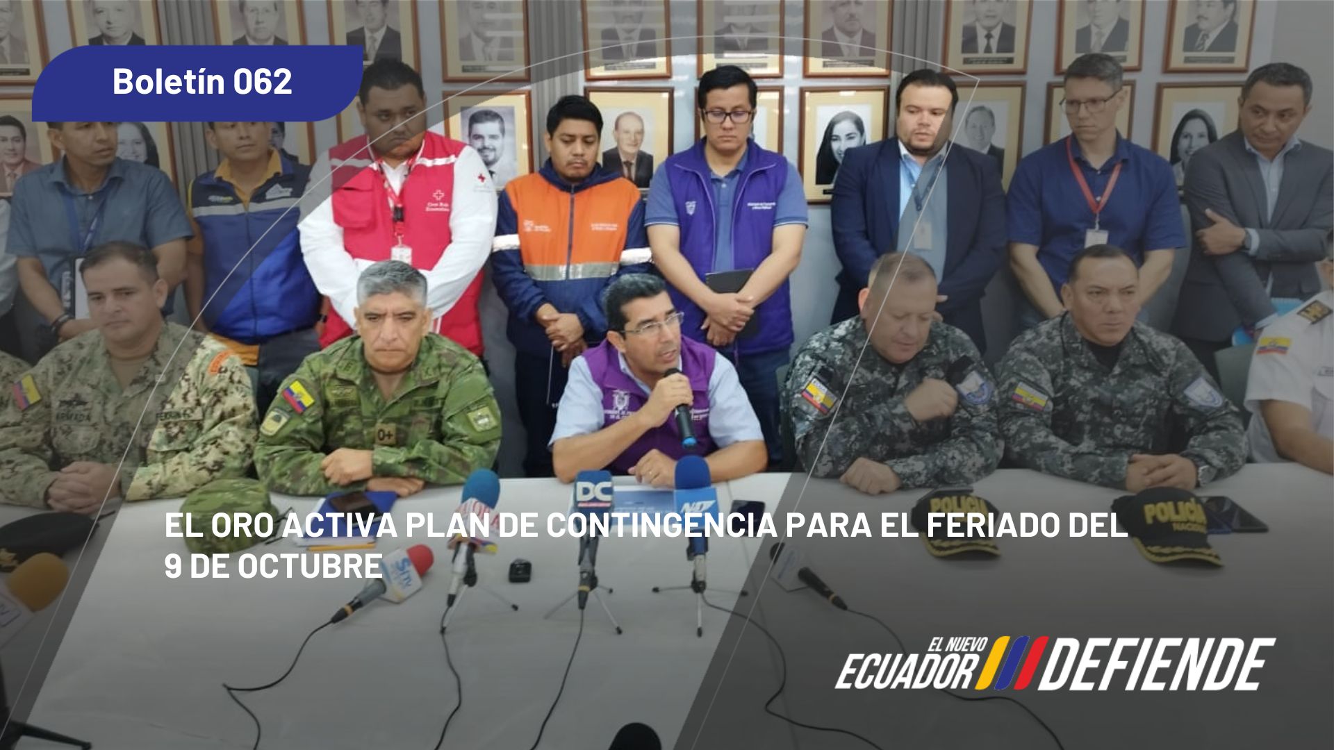 El Oro activa Plan de Contingencia para el feriado del 9 de octubre